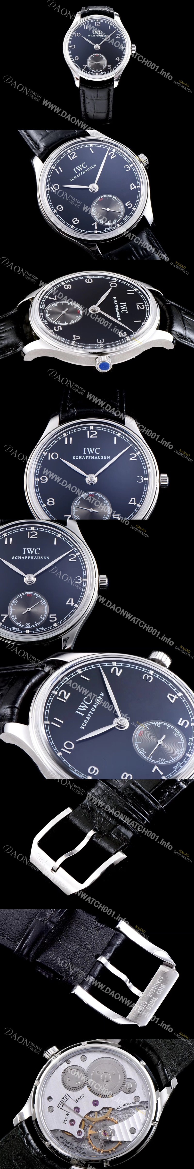 SA급 아이더블유씨 남성용 포르투기즈 최고급버전 IW545407 블랙 다이얼 IWC0203 xx