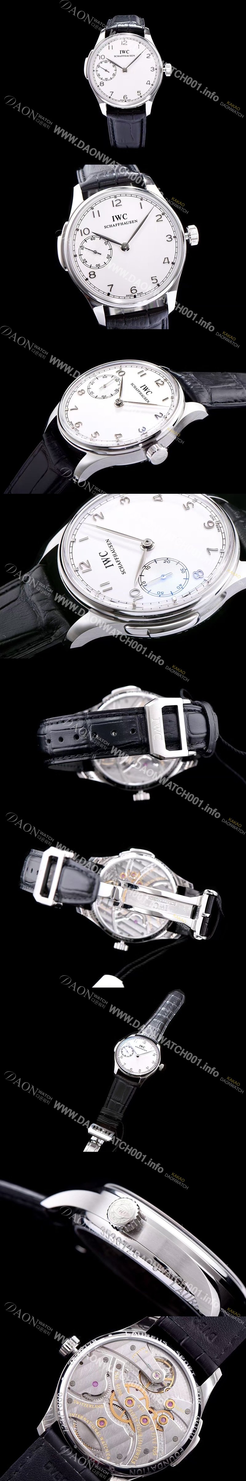 SA급 아이더블유씨 남성용 포르투기즈 IW524204 미닛 리피터 화이트 다이얼 오토매틱 무브먼트 IWC0235 xx