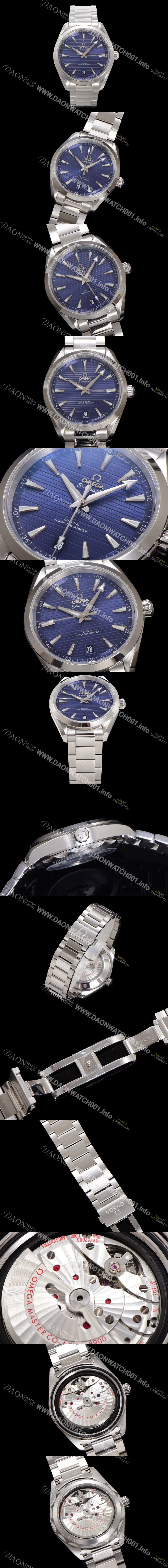 SA급 오메가 남성용 씨마스터 220.10.41.21.03.004 아쿠아테라 코-액시얼 41mm 오토매틱 Cal.8900 타입 블루 다이얼 omg20238 xx