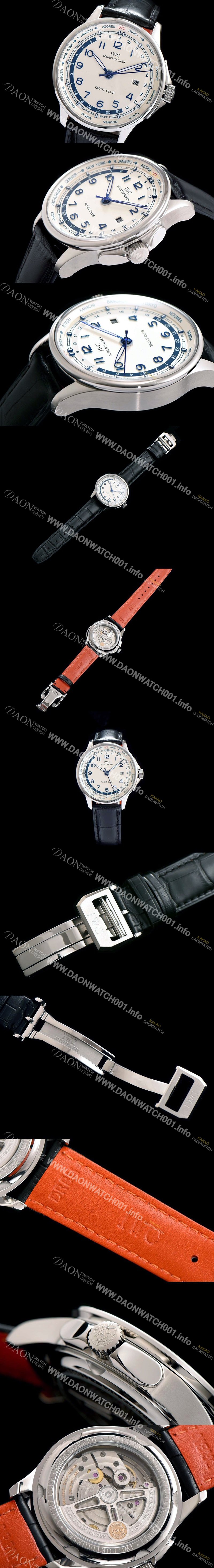 SA급 아이더블유씨 남성용 포르투기즈 오토매틱 요트클럽 화이트 다이얼 IWC0211 xx