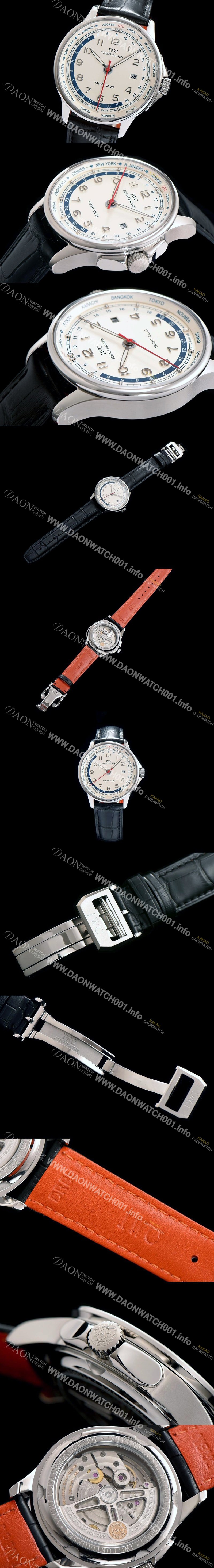 SA급 아이더블유씨 남성용 포르투기즈 오토매틱 요트클럽 화이트 다이얼 IWC0215 xx