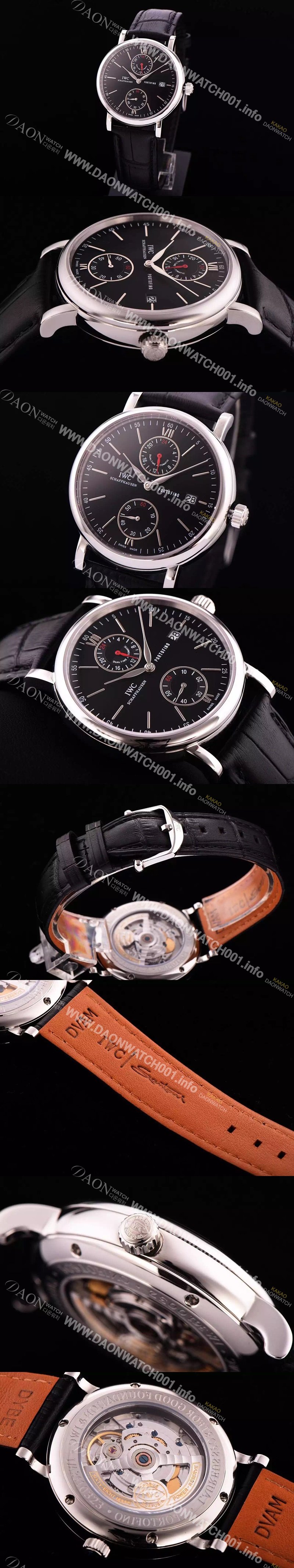 SA급 아이더블유씨 남성용 IW361002포르투기즈 에브리데이 워치 블랙 다이얼 스위스 ETA 2824-A2 오토매틱 무브먼트 IWC0140 xx