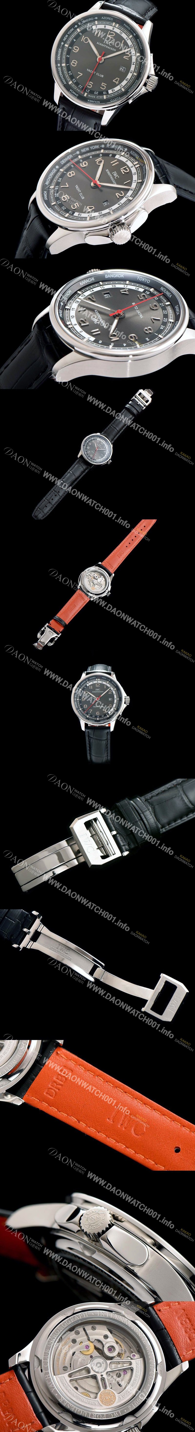 SA급 아이더블유씨 남성용 포르투기즈 오토매틱 요트클럽 블랙 다이얼 IWC0213 xx