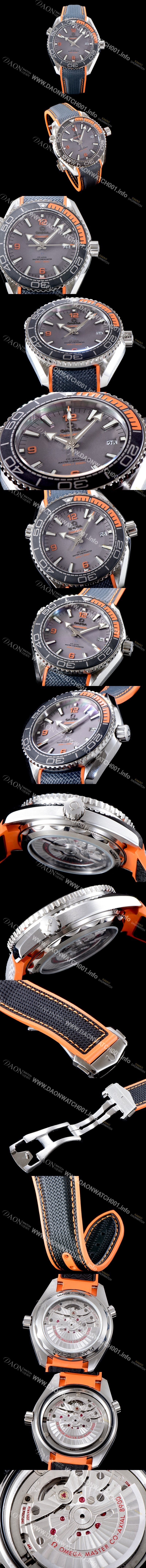SA급 오메가 남성용 신형 그레이 다이얼 UP!! 씨마스터 플래닛 오션600M 코-액시얼 마스터 크로노미터 43.5MM 오토매틱 무브먼트 OMG0120 xx