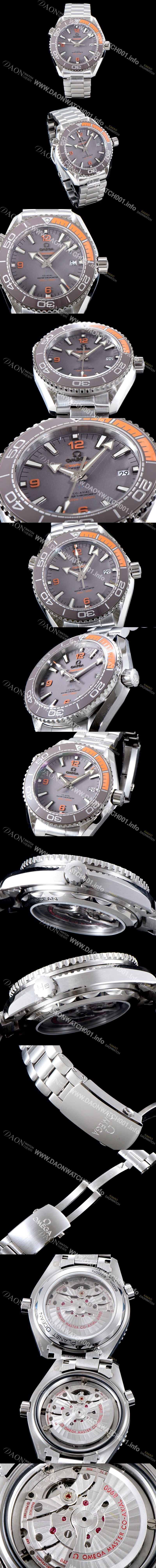 SA급 오메가 남성용 신형 그레이 다이얼 UP!! 씨마스터 플래닛 오션600M 코-액시얼 마스터 크로노미터 43.5MM 오토매틱 무브먼트 OMG0113 xx