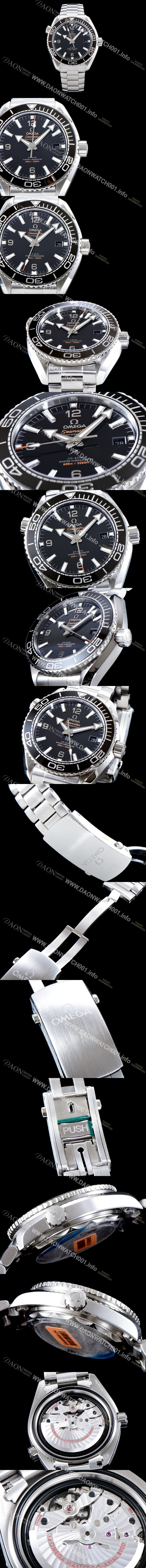 SA급 오메가 남성용 최신버전 업그레이드형!! 씨마스터 플래닛 오션600M 코-액시얼 마스터 크로노미터 43.5MM 블랙 다이얼 오토매틱 무브먼트 OMG0110 xx