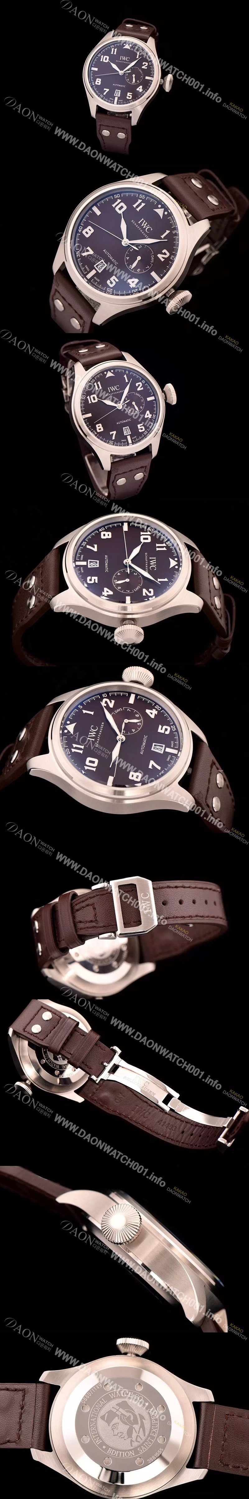 SA급 아이더블유씨 남성용 빅 파일럿 에디션 세븐 데이즈 47mm 브라운다이얼 IWC0435 xx