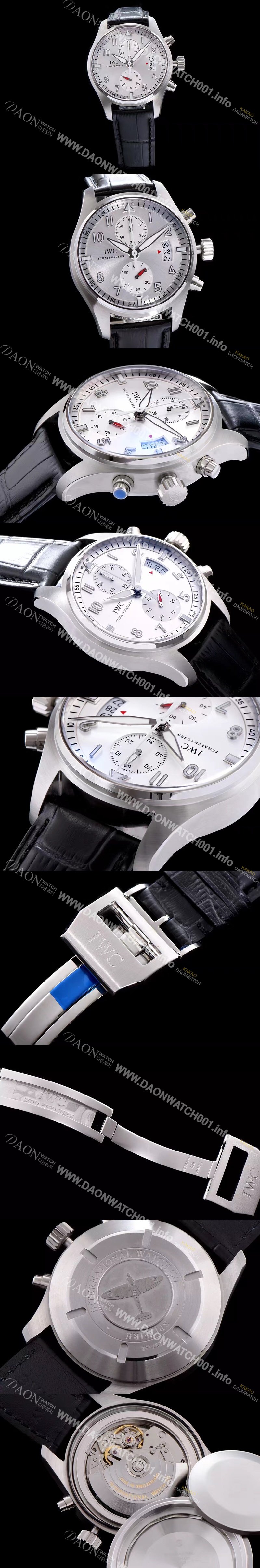 SA급 아이더블유씨 남성용 파일럿 7750 오토매틱 무브먼트 실버 다이얼 IWC0400 xx