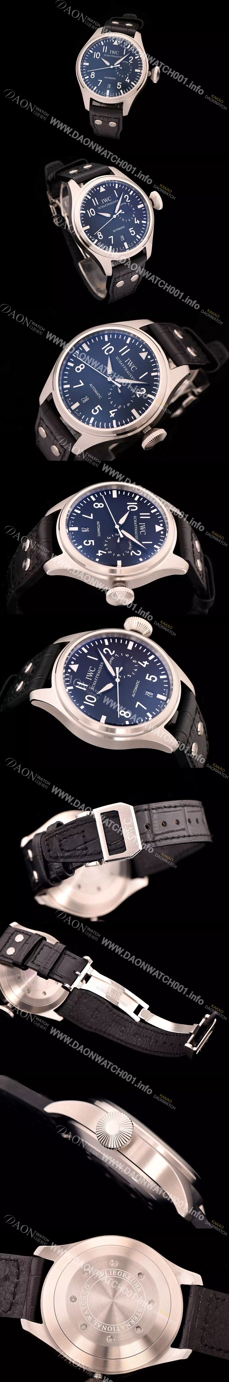 SA급 아이더블유씨 남성용 빅 파일럿 세븐 데이즈 47mm 블랙다이얼 IWC0433 xx