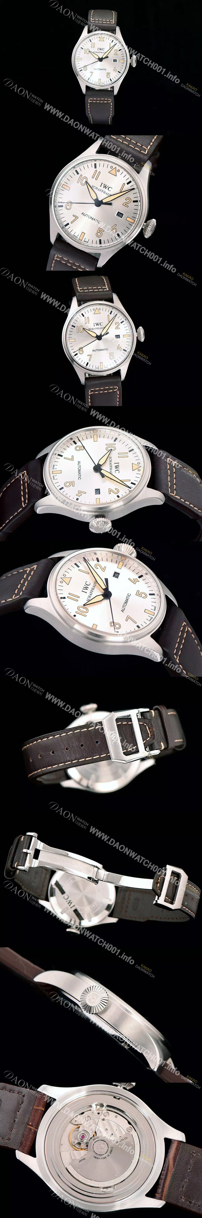 SA급 아이더블유씨 남성용 파일럿 실버다이얼 40mm IWC0434 xx