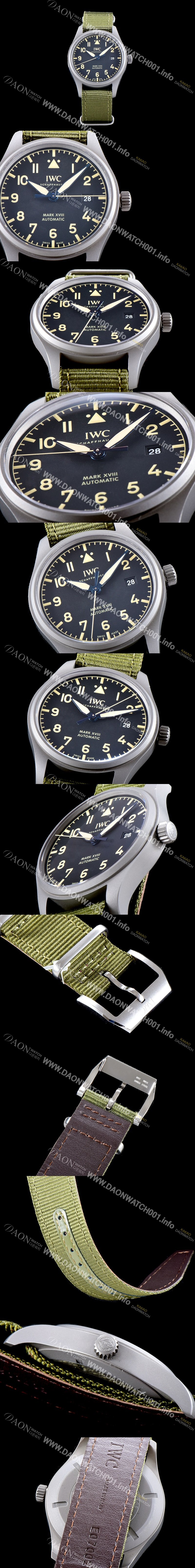 SA급 아이더블유씨 남성용 파일럿 워치 마크 XVIII 헤리티지 IW327006