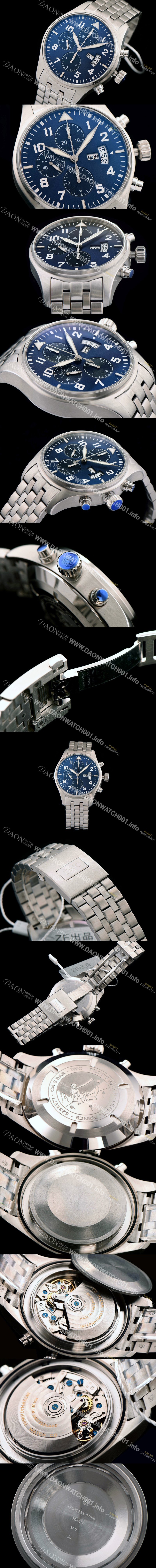 SA급 아이더블유씨 남성용 파일럿 어린왕자 리미티드 에디션 블루다이얼 IWC0410 xx