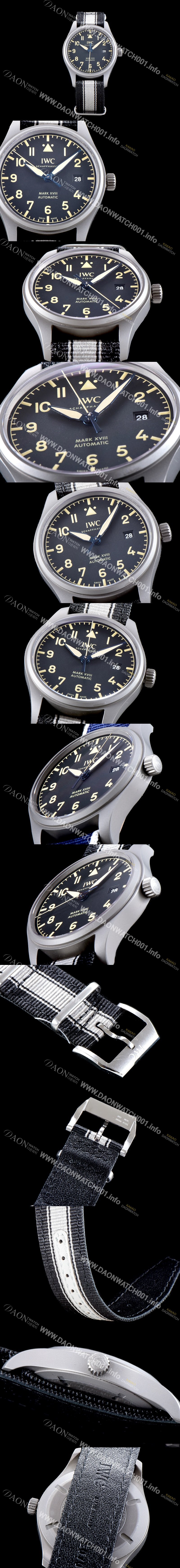 SA급 아이더블유씨 남성용 파일럿 워치 마크 XVIII 헤리티지 IW327006