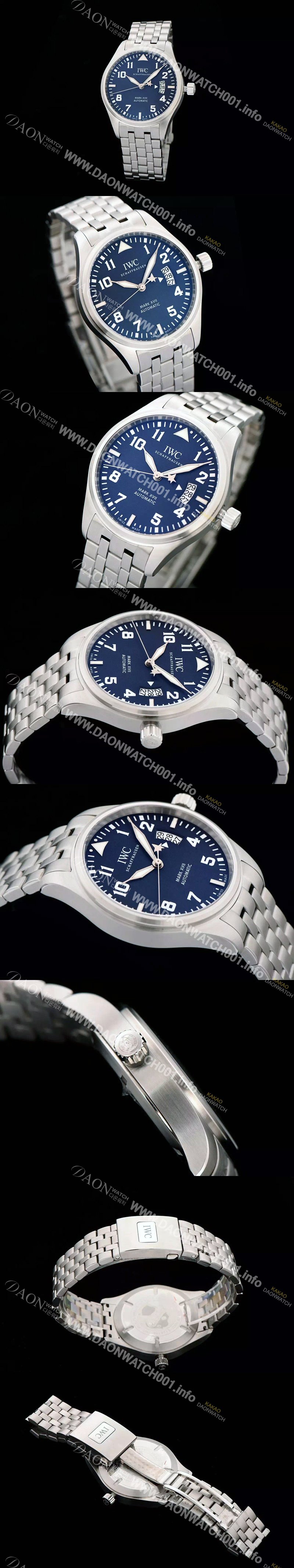 SA급 아이더블유씨 남성용 파일럿 워치 마크 17 블랙다이얼 IWC0411 xx