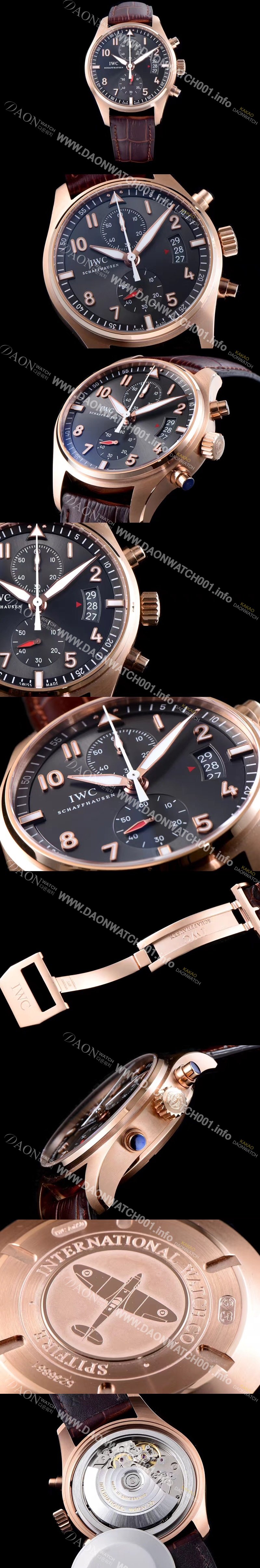 SA급 아이더블유씨 남성용 파일럿 IW387803 오토매틱 7750무브먼트 그레이 다이얼 IWC4240 xx