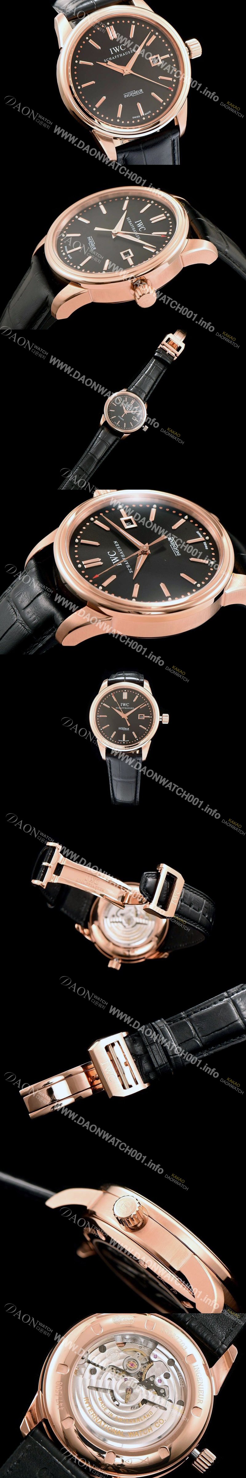 SA급 아이더블유씨 남성용 인게뉴어 블랙 다이얼 오토매틱 무브먼트 IWC0252 xx