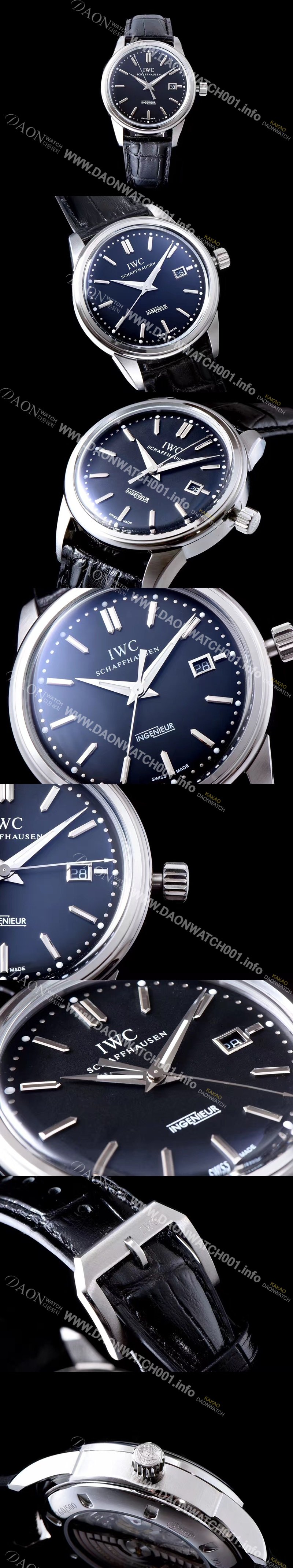 SA급 아이더블유씨 남성용 인게뉴어 블랙 다이얼 오토매틱 무브먼트 IWC0250 xx
