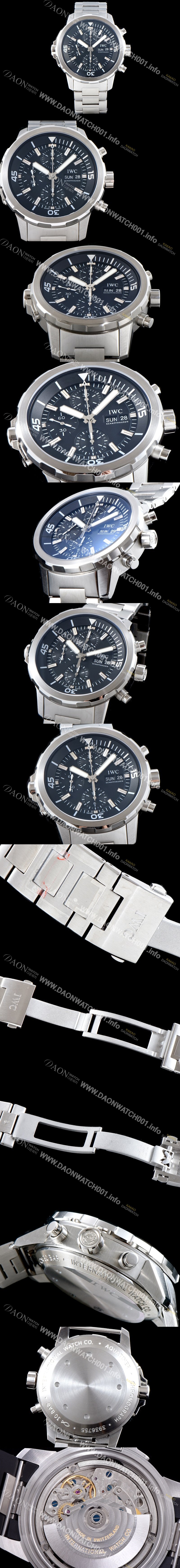 SA급 아이더블유씨 남성용 아쿠아타이머 IW376804 크로노그래프 블루다이얼 IWC0400 xx