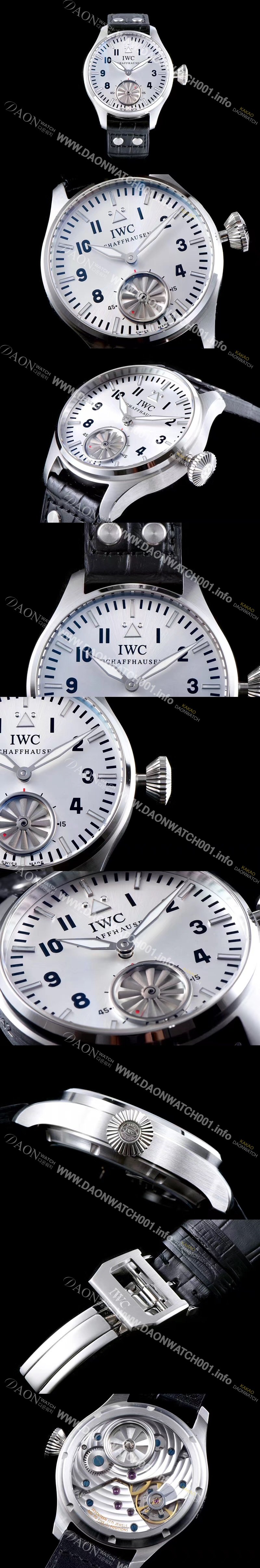 SA급 아이더블유씨 남성용 빅 파일럿 마커스 뷸러 터빈 무브먼트 V6F 1:1베스트 에디션 화이트 다이얼 IWC0220 xx