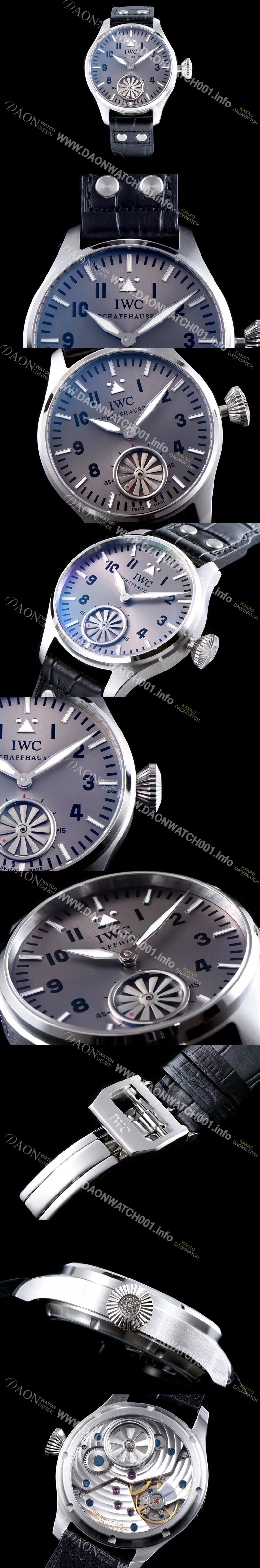 SA급 아이더블유씨 남성용 빅 파일럿 마커스 뷸러 터빈 무브먼트 V6F 1:1베스트 에디션 그레이 다이얼 IWC0240 xx