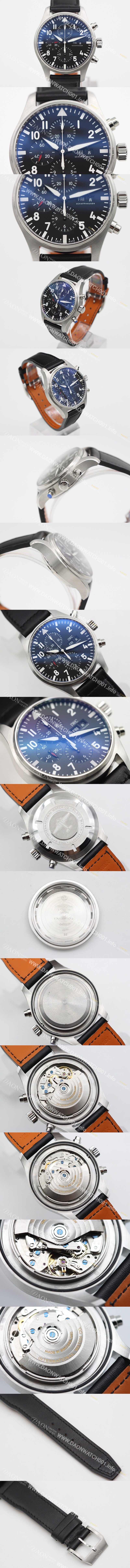 SA급 아이더블유씨 남성용 탑건 IW377709 블랙 다이얼 오토매틱 무브먼트 IWC0254 xx