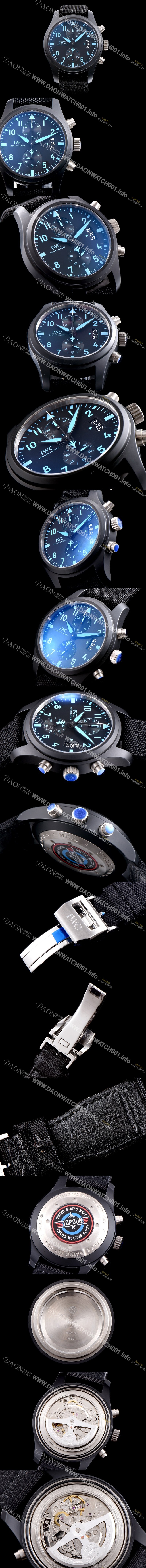 SA급 아이더블유씨 남성용 에디션 탑건 IW388003 세라믹 블랙다이얼 IWC0201 xx