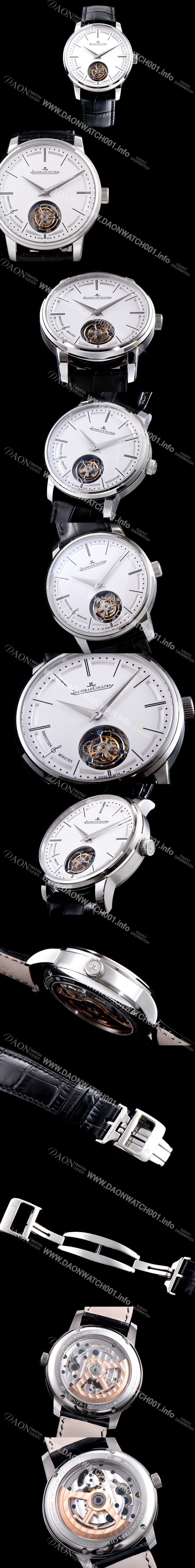 SA급 예거르쿨트르 남성용 마스터 울트라 씬 1313520 미닛 리피터 플라잉 투르비옹 화이트 다이얼 아시안 투어빌론 탑재 무브먼트 JAG0412 xx