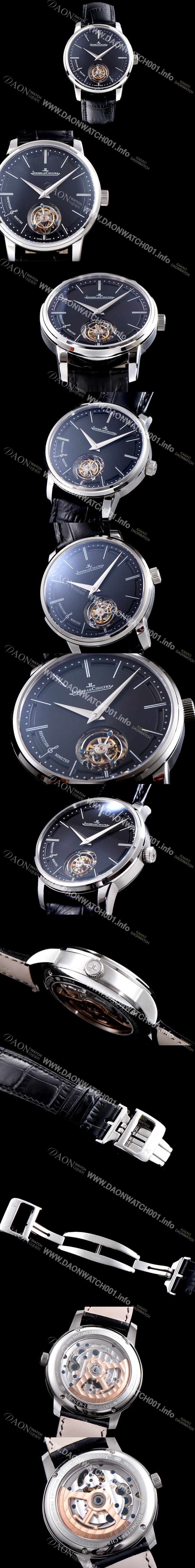 SA급 예거르쿨트르 남성용 마스터 울트라 씬 1313520 미닛 리피터 플라잉 투르비옹 블랙 다이얼 아시안 투어빌론 탑재 무브먼트 JAG0414 xx