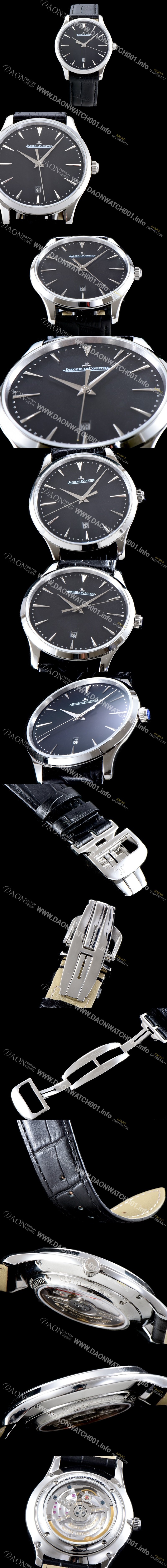 SA급 예거르꿀뜨르 남성용 마스터 울트라 씬 데이트 블랙 다이얼 오토매틱 무브먼트 JAG0402 xx