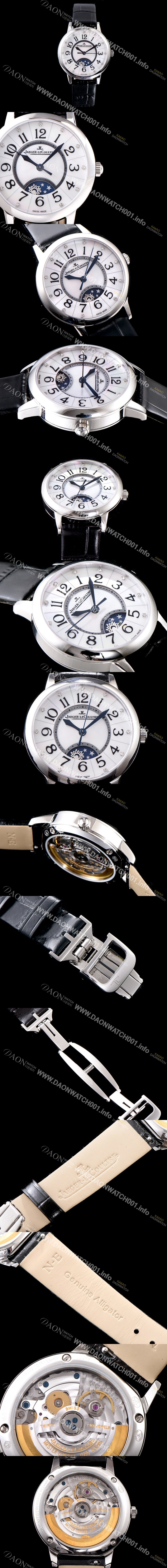 SA급 예거르꿀르뜨 남성용 랑데부 나잇&데이 3468490 레이디 워치 문페이즈 자개 다이얼 오토매틱 무브먼트 JAG0420 xx