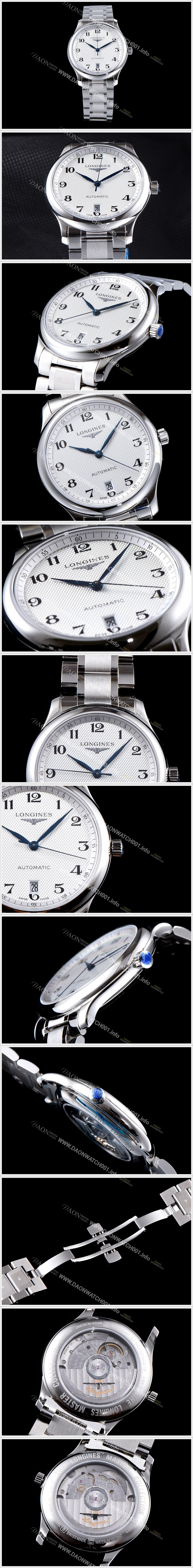 SA급 론진 남성용 워치메이킹 트래디션!! 마스터 컬렉션 L2.628.4.78.6 라운드형 38.5MM 데이트 UP!! 실버 발리콘 다이얼 브레이슬릿 오토매틱 무브먼트 LON0405 xx