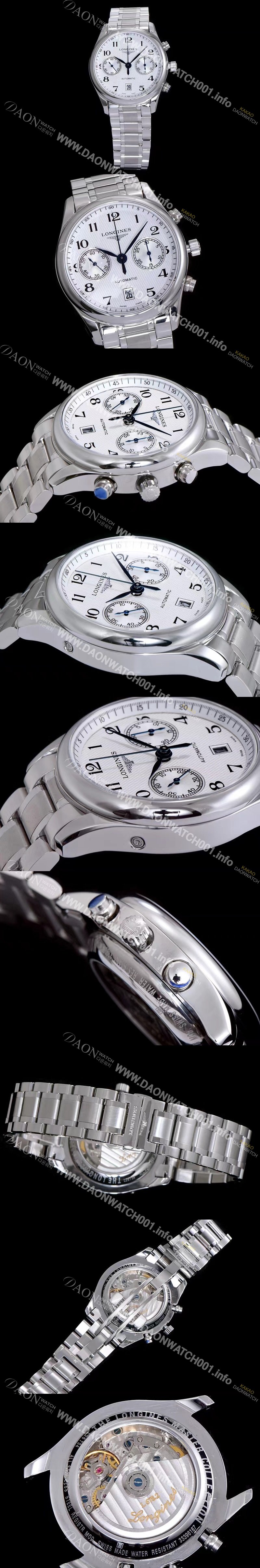 SA급 론진 남성용 마스터 L2.669.4.78.6 컬렉션 화이트 다이얼 오토매틱 무브먼트 LON0414 xx