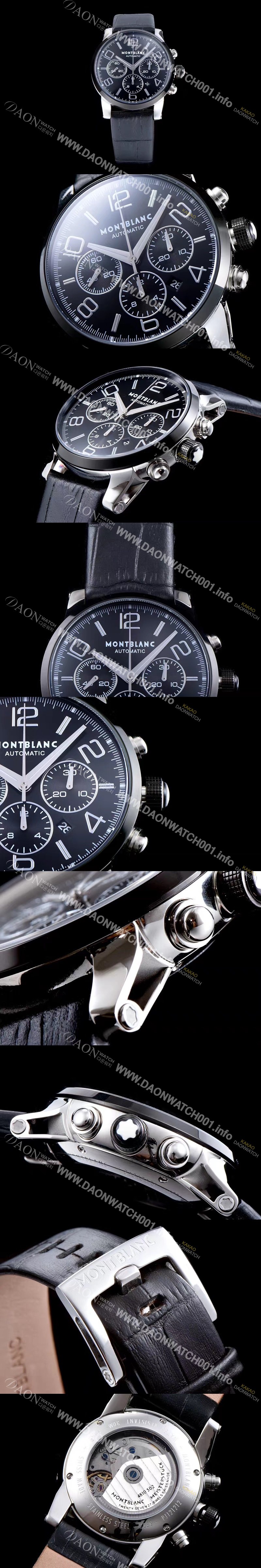 SA급 몽블랑 남성용 타임워커 크로노 SS 블랙 다이얼 MON42003 xx