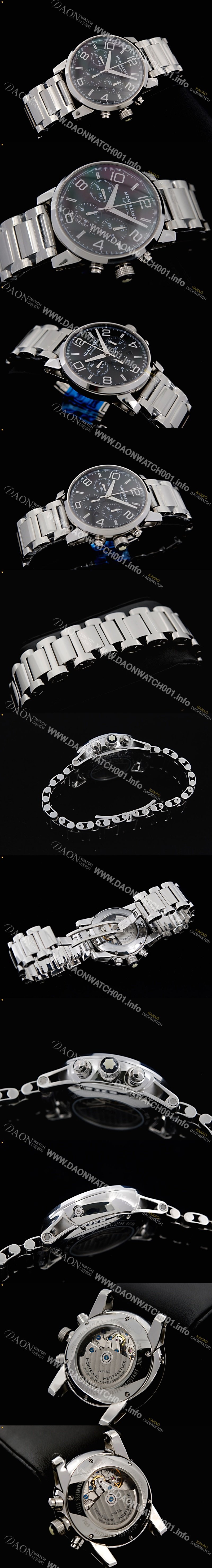 SA급 몽블랑 남성용 몽블랑 타임워커 크로노 SS 블랙 다이얼 MON4222 xx