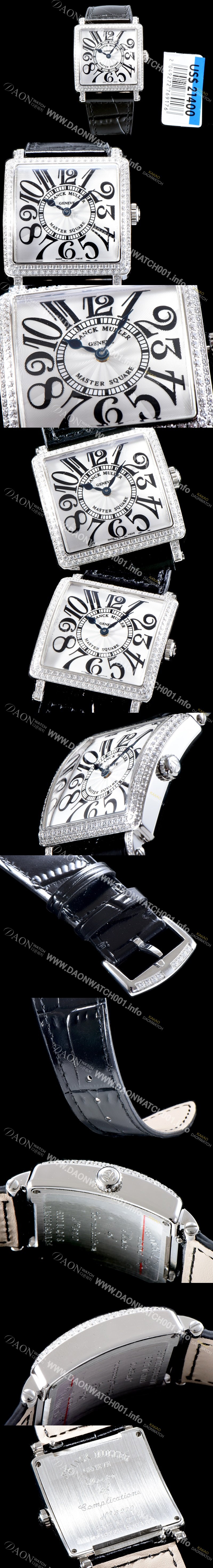 SA급 프랭크 뮬러 남성용 마스터 스퀘어 6000 K SC DT COL DRM V D 레이디 워치 쥬얼 다이아몬드 베젤 크레이지 아워 다이얼 스위스 오토매틱 무브먼 FRA4432 xx