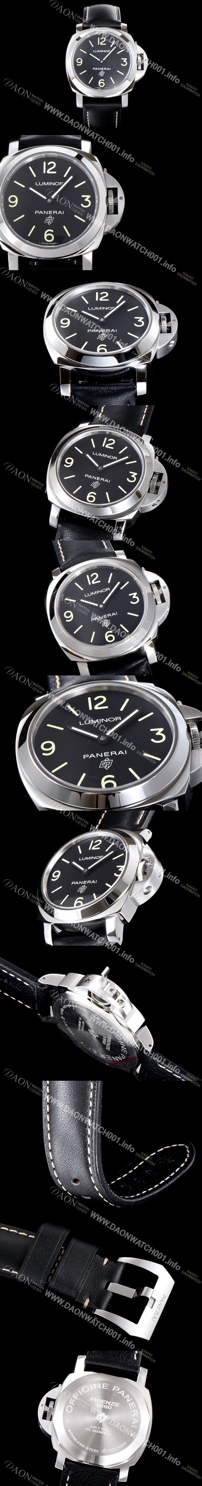 SA급 파네라이 남성용 루미노르 PAM00773 베이스 로고 3 데이즈 아치아이오 블랙 다이얼 신형 PANERAI Cal. P.6000 Type 수제공정형 튜닝완료 무브먼트 PAN1214 xx