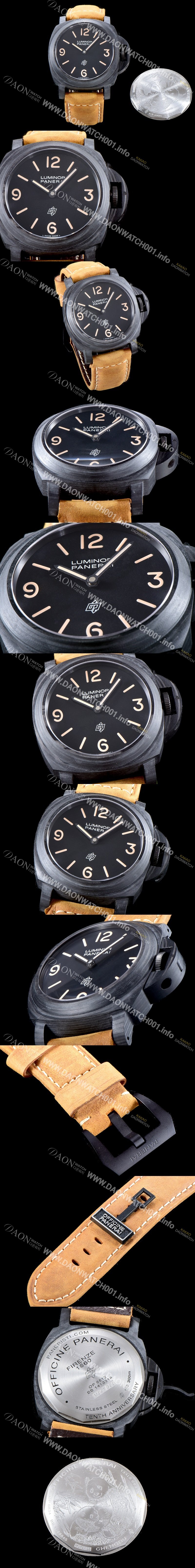 SA급 파네라이 남성용 신형 포지드카본!! (오리지날 동일) 루미노르 PAM00360 블랙 다이얼 수동 기계식 무브먼트 PAN0215 xx