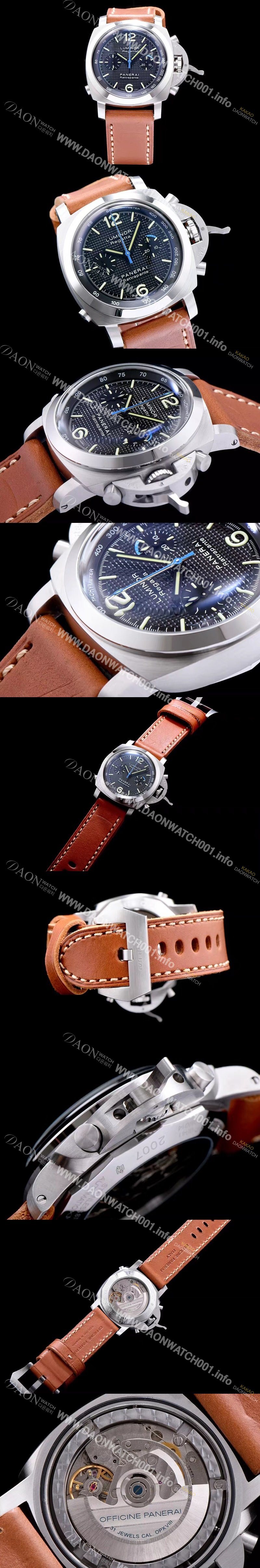 SA급 파네라이 남성용 루미노르 블랙 다이얼 오토매틱 무브먼트 PAN0210 xx