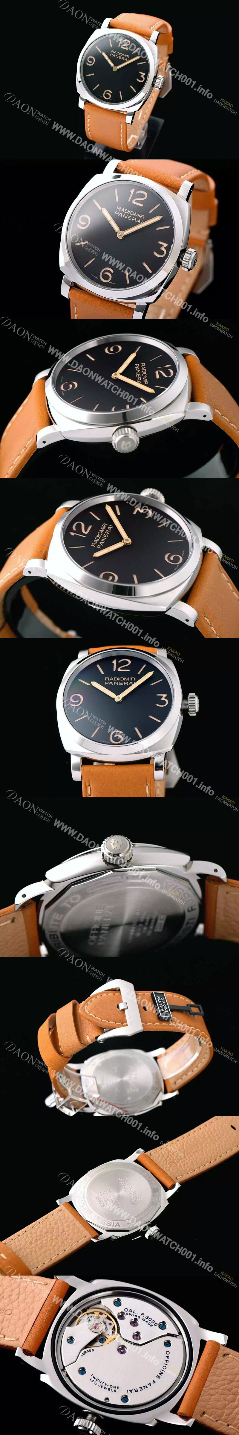 SA급 파네라이 남성용 라디오미르 검정다이얼 수동시계식 무브먼트 블랙다이얼 PAN0224 xx
