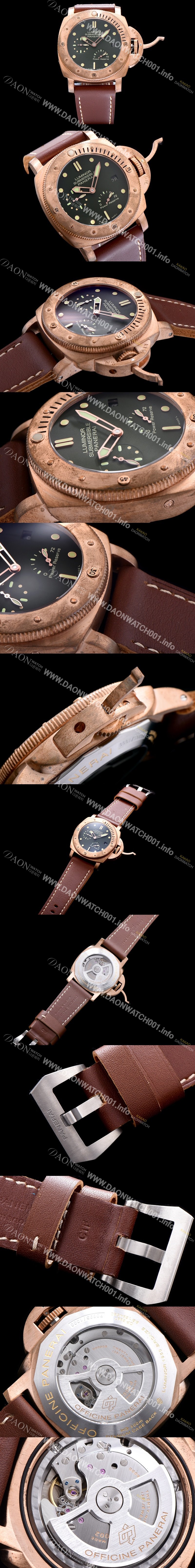 SA급 파네라이 남성용 서브머시블 PAM00507 오토매틱 Cal.P9000 무브먼트 다크그린 다이얼  PAN1221 xx