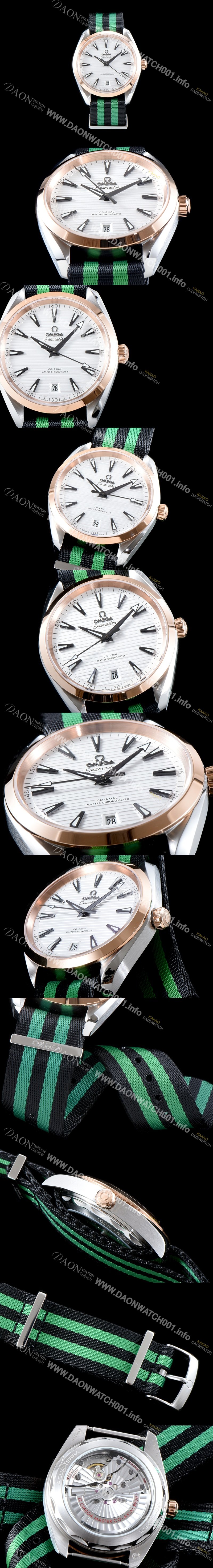 SA급 오메가 남성용 신제품 UP!!시마스터 220.10.41.21.06.001 아쿠아 테라150M 코-액시얼 41MM 크로노미터 화이트 티크 다이얼 오토매틱 무브먼트 OMG0501 xx
