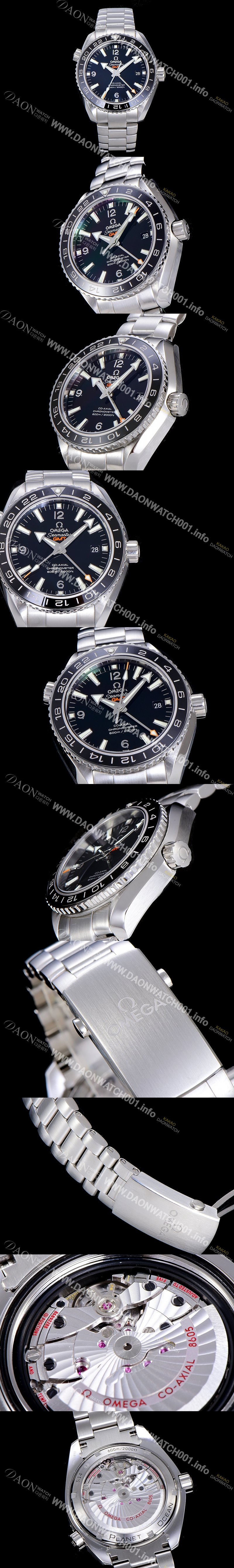 SA급 오메가 남성용 시마스터 232.30.44.22.01.001 플래닛 오션 코엑시얼 지엠티 블랙다이얼 OMG08244 xx