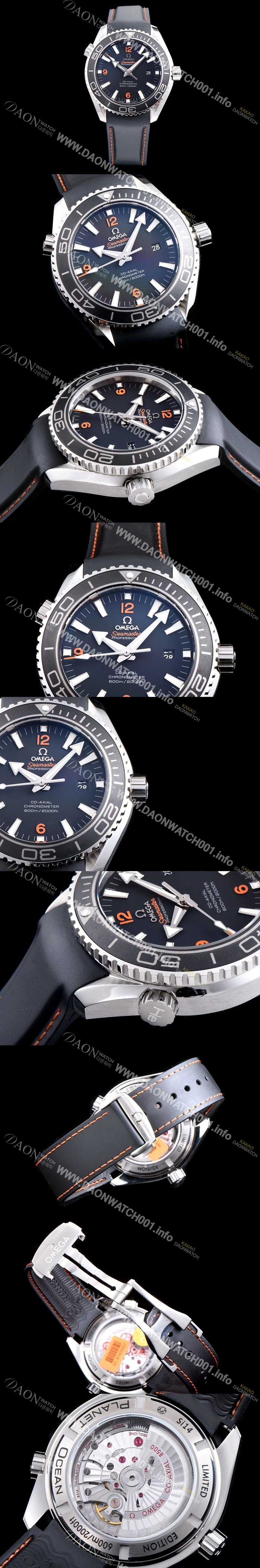 SA급 오메가 남성용 신형 다이버 세라믹 배젤 업그레이드!! 시마스터 플래닛 오션 600M 232.32.46.21.01.005 코-액시얼 45.5MM 마스터 크로노미터 블랙 다이얼 오토매틱 무브먼트 OMG05045 xx