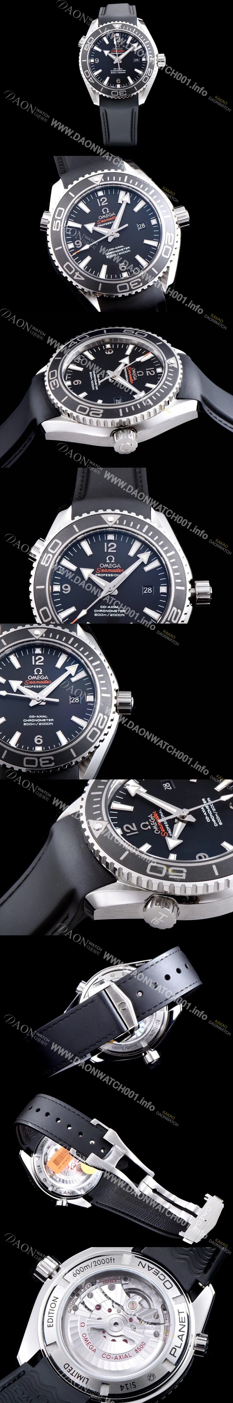 SA급 오메가 남성용 신형 다이버 세라믹 배젤 업그레이드!! 시마스터 플래닛 오션 600M 232.32.44.22.01.001 코-액시얼 45.5MM 마스터 크로노미터 블랙 다이얼 오토매틱 무브먼트 OMG05115 xx