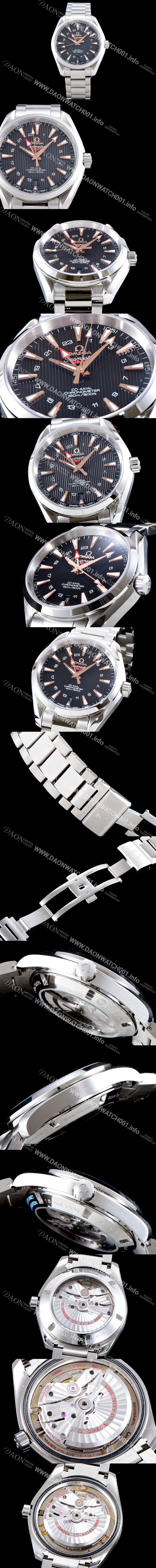 SA급 오메가 남성용 뉴 스틸 업!!시마스터 아쿠아 테라 231.10.43.22.01.001