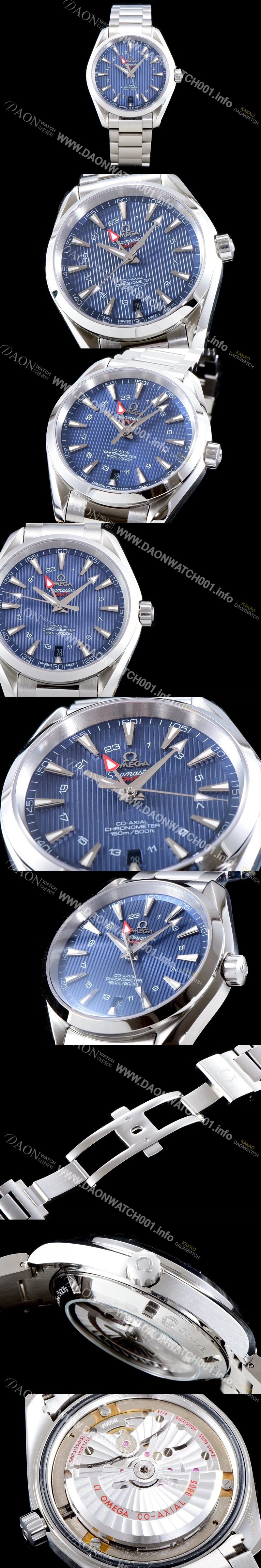 SA급 오메가 남성용 뉴 스틸 업!!시마스터 아쿠아 테라 231.10.43.22.03.001