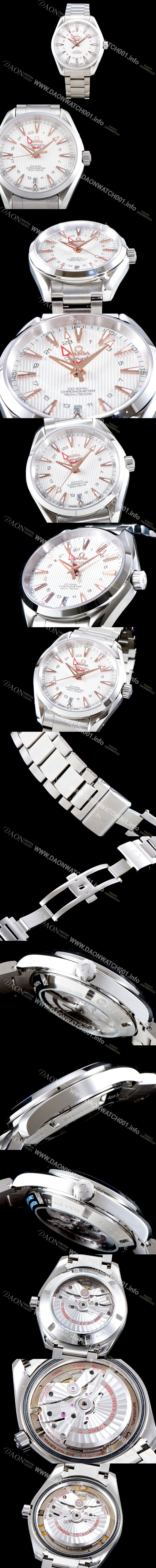 SA급 오메가 남성용 뉴 스틸 업!!시마스터 아쿠아 테라 231.13.43.22.02.004