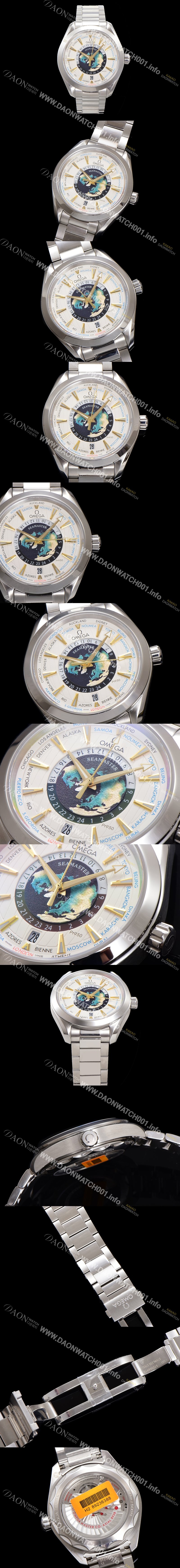 SA급 오메가 남성용 씨마스터 220.93.43.22.99.001 아쿠아테라 150M GMT 월드타이머 43미리 오토매틱 Cal. 8938 타입 메탈줄 실버 다이얼 omg20243 xx