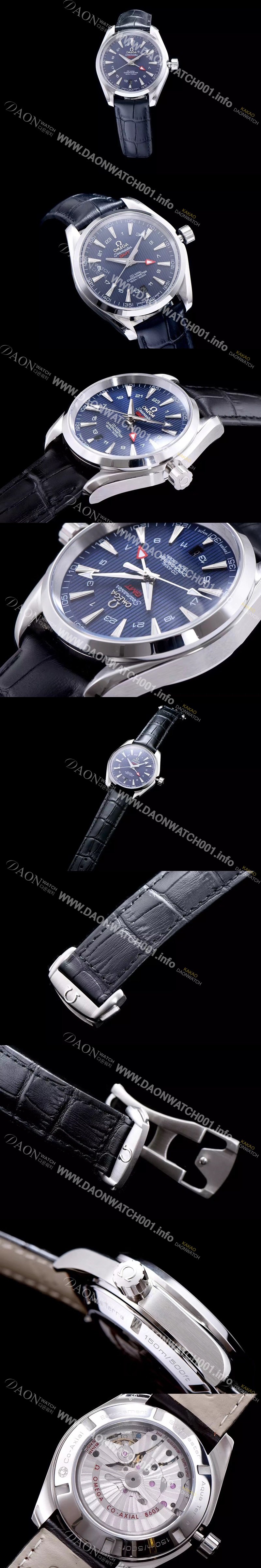 SA급 오메가 남성용 시마스터 지엠티 블루 다이얼 오토매틱 무브먼트 OMG0310 xx