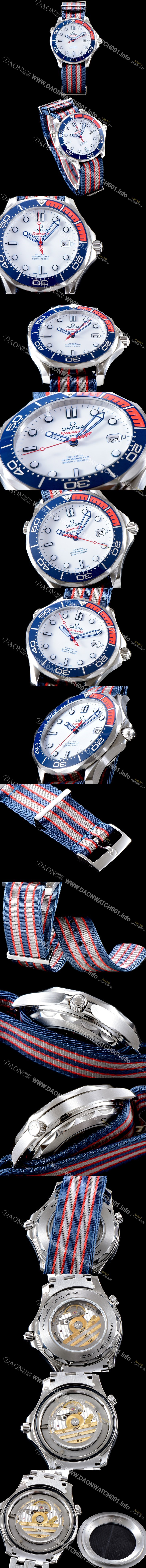 SA급 오메가 남성용 시마스터 212.32.41.20.04.001 VS사 다이버 300M 코-액시얼 41MM 커맨더즈 워치 화이트 다이얼 오리지날 동일 타입 1:1수제공정형 튜닝 오토매틱 무브먼트 OMG0521 xx